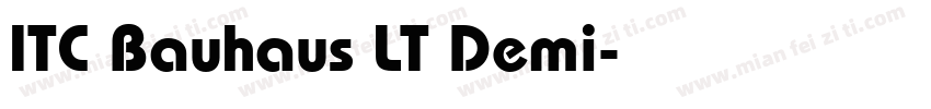 ITC Bauhaus LT Demi字体转换